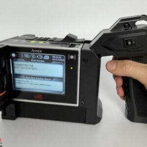 Handheld Anser U2 Pro-S 1/2" Thermal Inkjet Printer held with hand